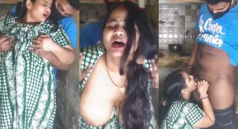 Sexy Bhabhi Sucking Her Ex-BF Dick and Performing Painful Sex